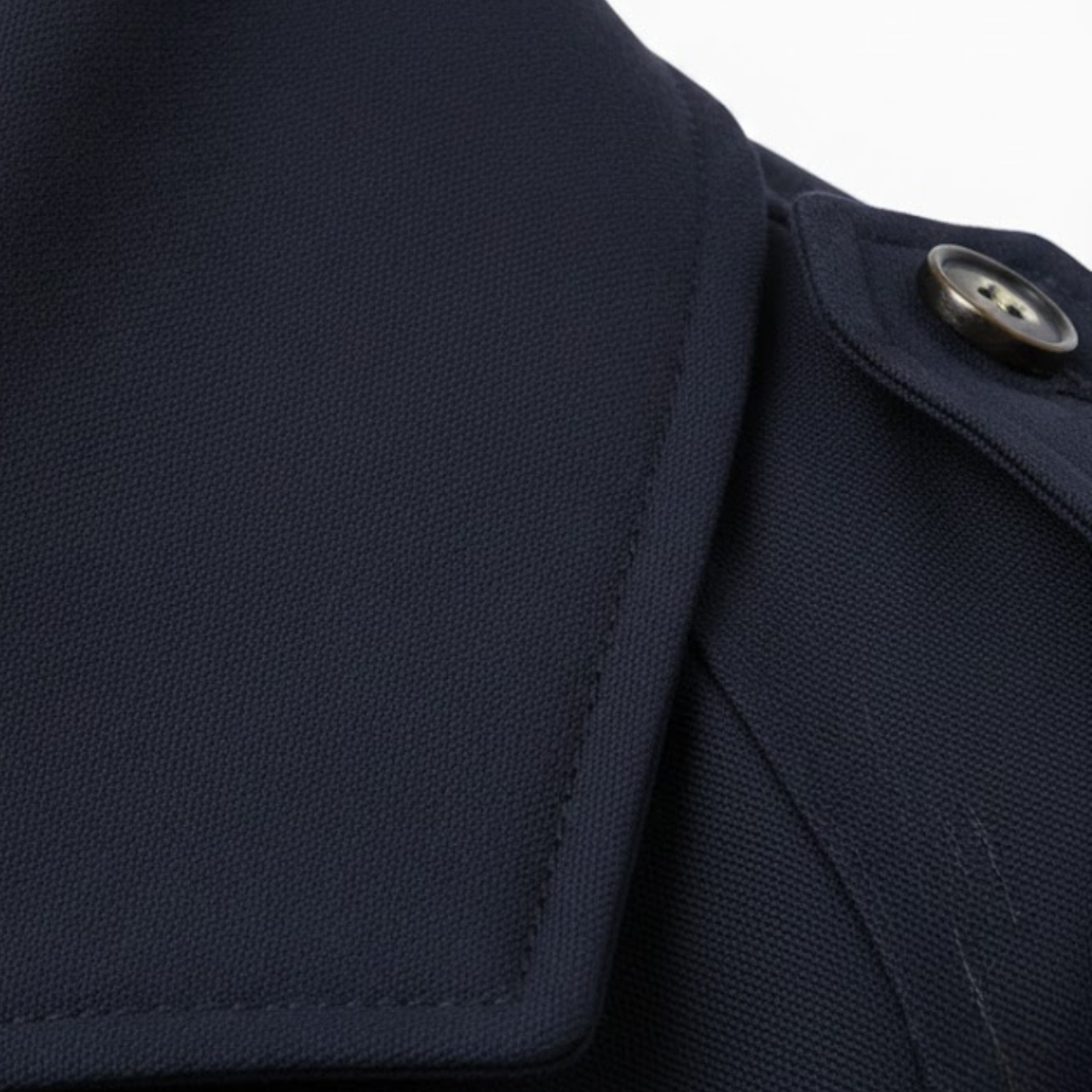 Trench court femme coupe-vent lacets revers structurés
