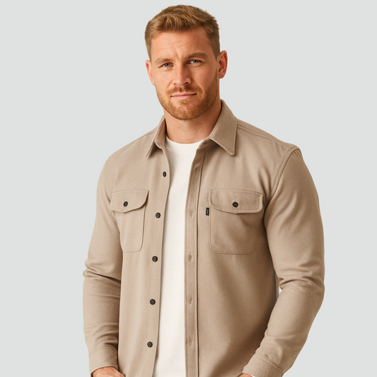 Overshirt homme poches poitrine pratiques style polyvalent