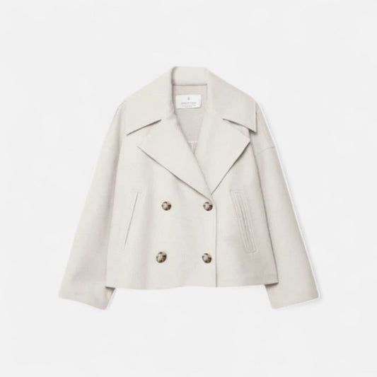 Veste femme minimaliste cintrée coupe tailleur moderne
